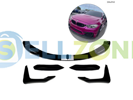 Σετ αεροτομής και διαχωριστών χειλιών για μπροστινό προφυλακτήρα BMW M3 F80 M4 F82 F83 2015-2020 – DBa950